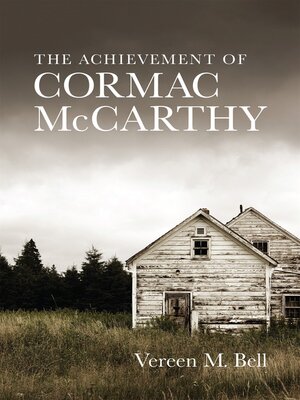 cover image of The Achievement of Cormac McCarthy